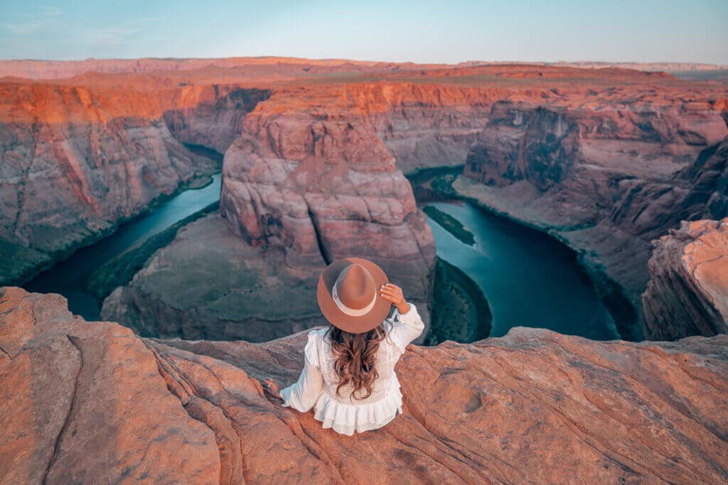 Tourists at GRAND CANYON, ARIZONA