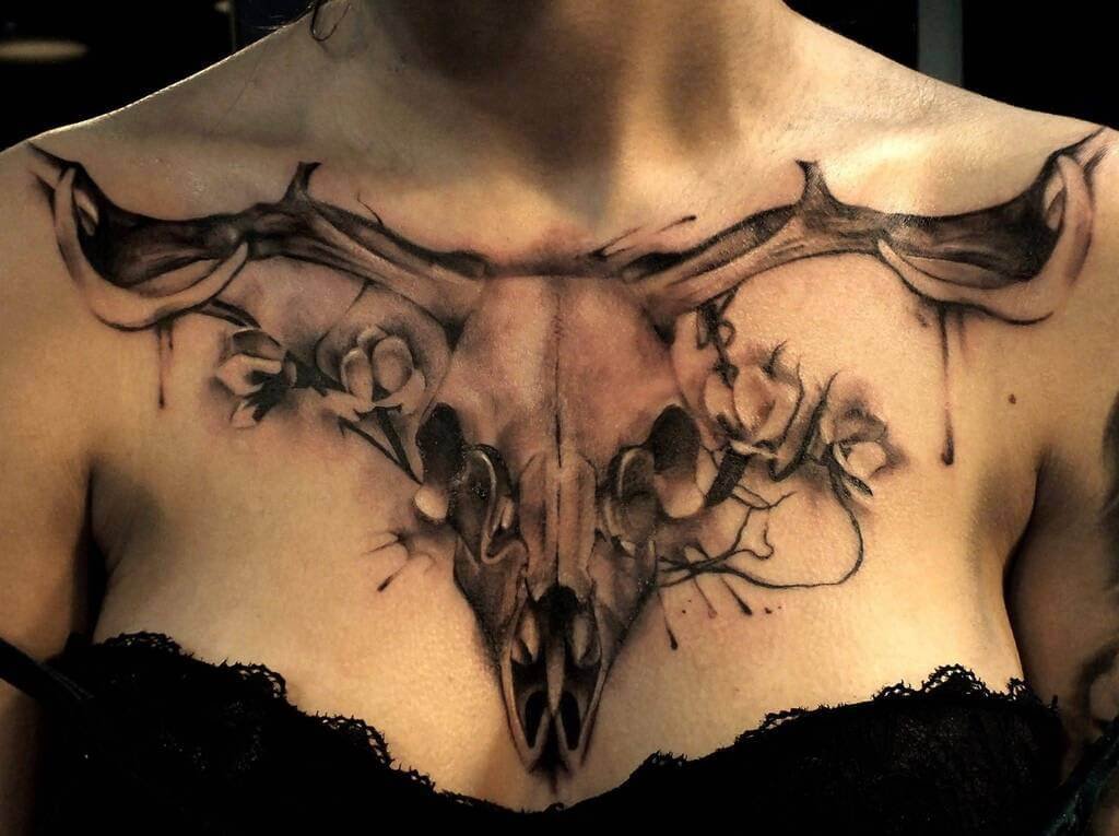 side under breast tattoo