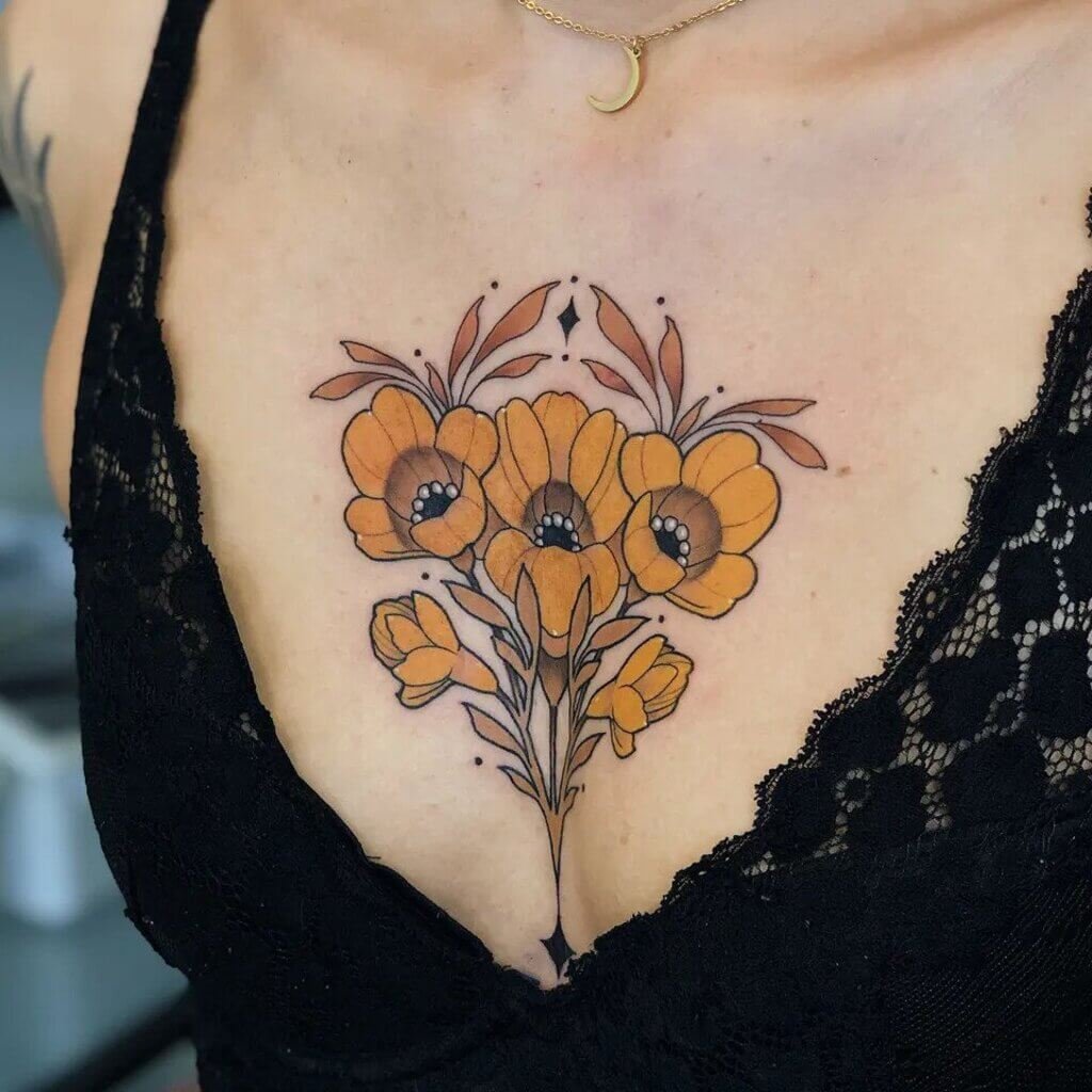 under breast tattoo