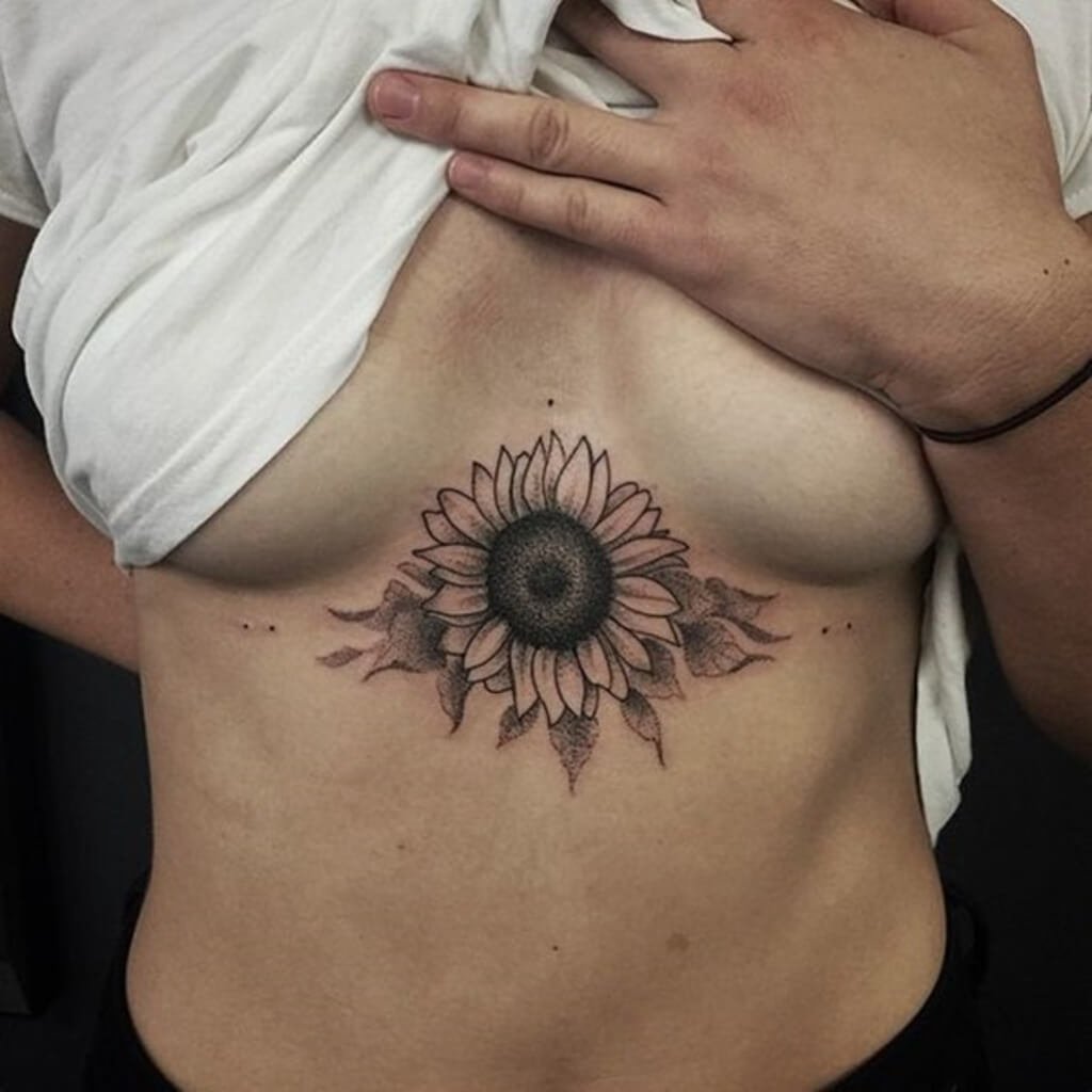 under breast tattoo