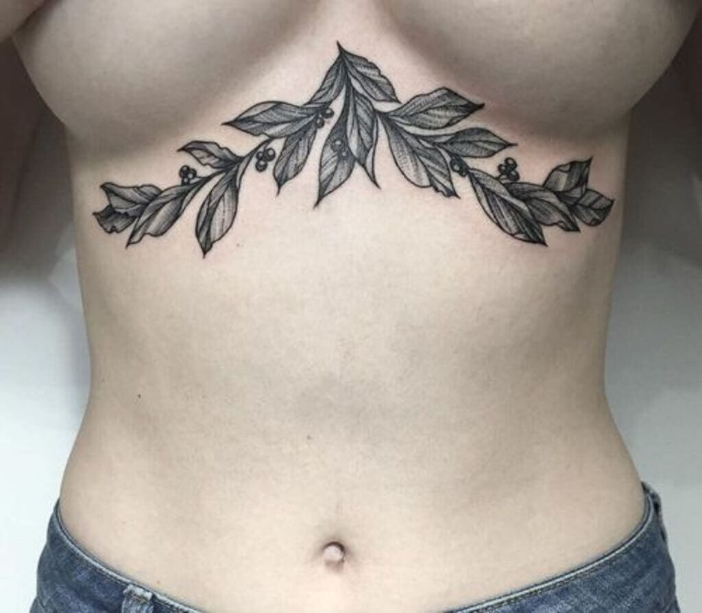 under boob tattoos ideas