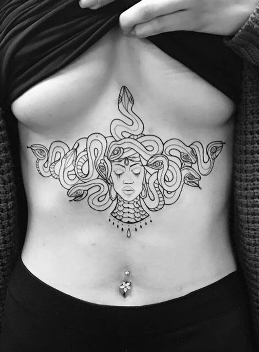 under boob tattoos ideas