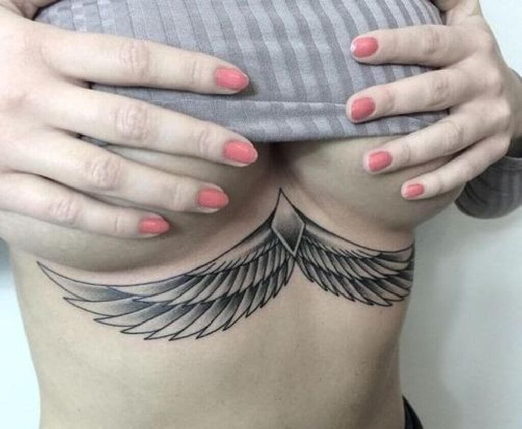 under breast tattoo