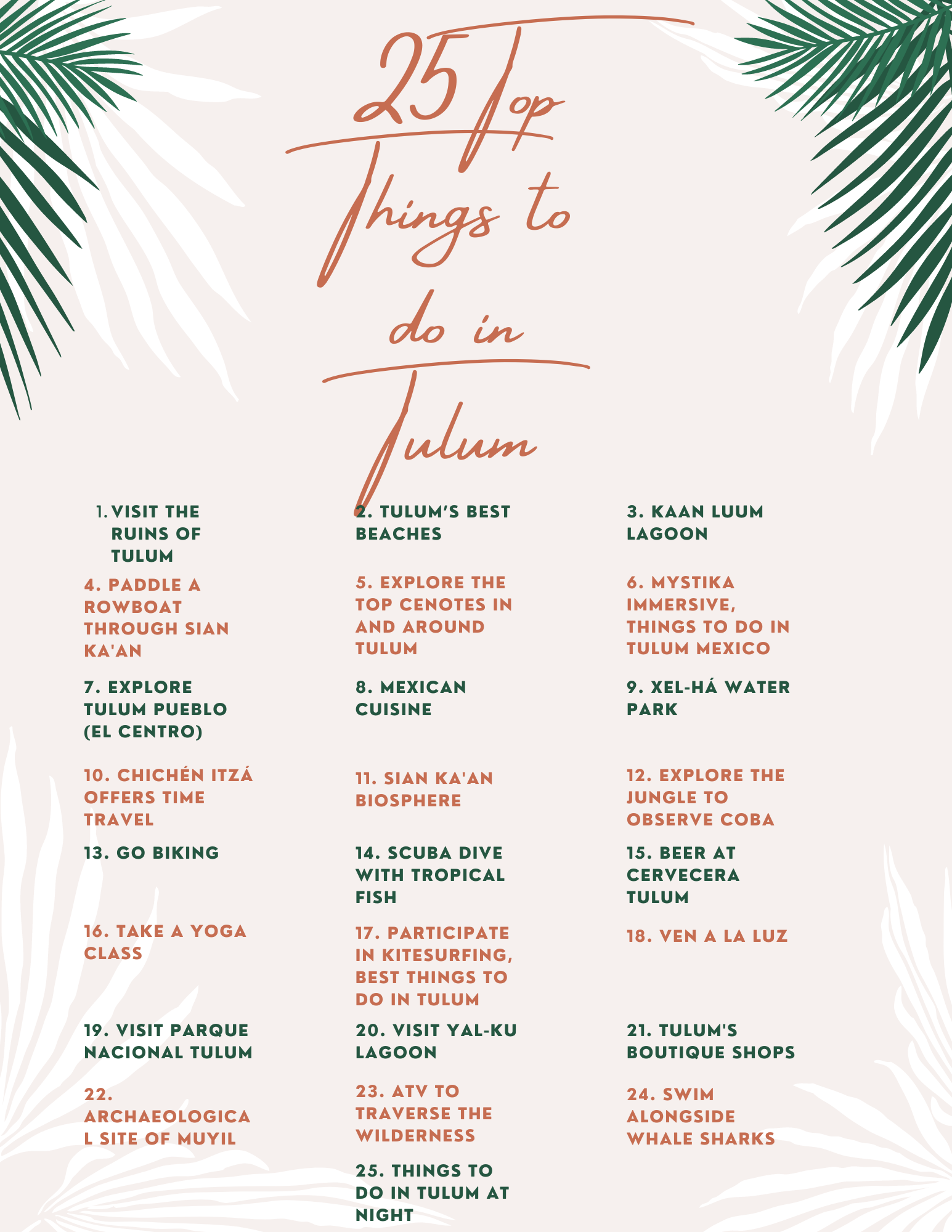 Top 25 things to do in Tulum