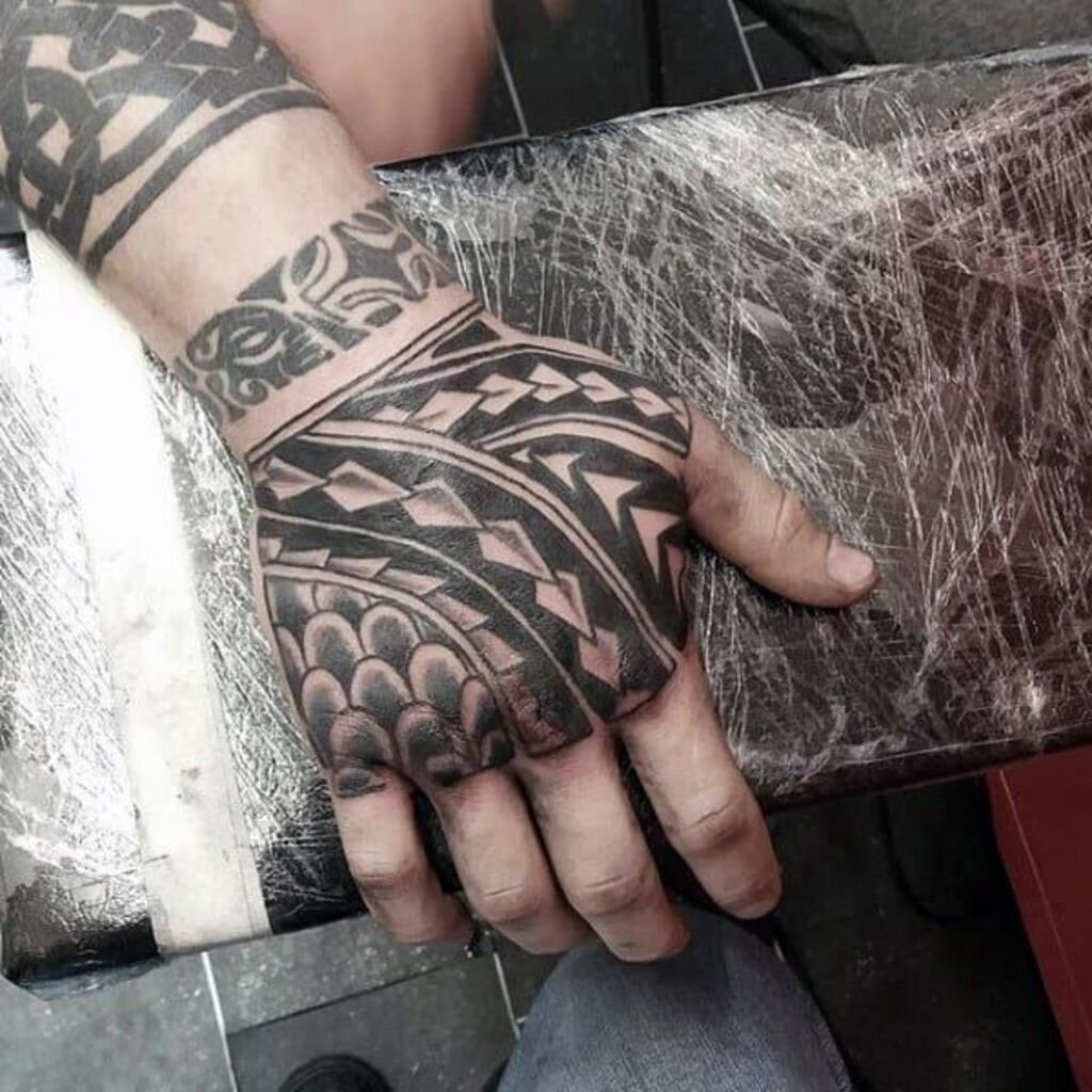 Tattoo of a Tribal Hand