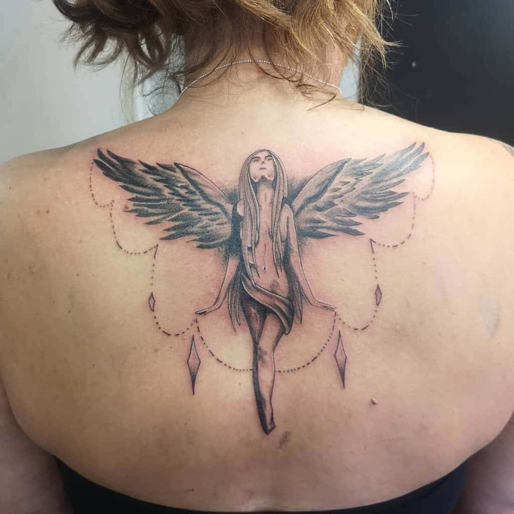 Artistic Angel Tattoo