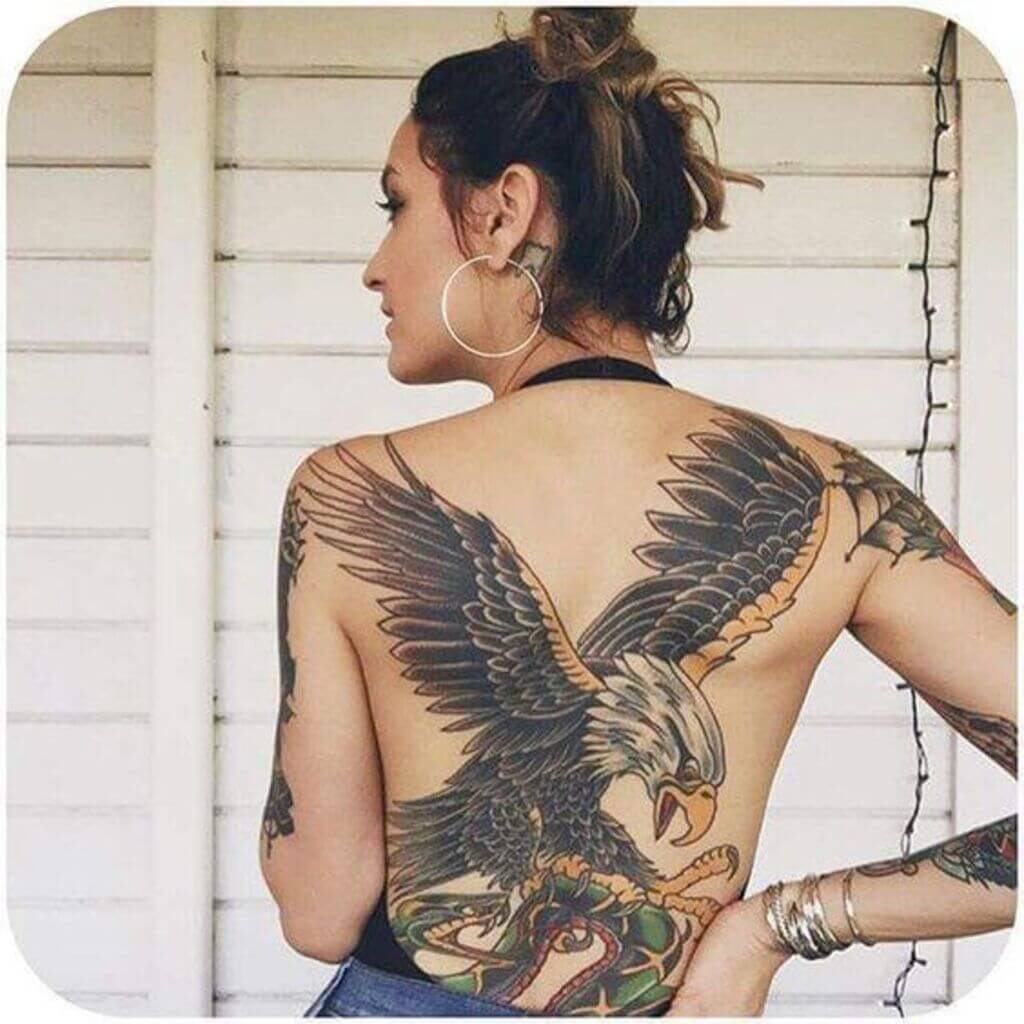 Eagle Back Tattoo