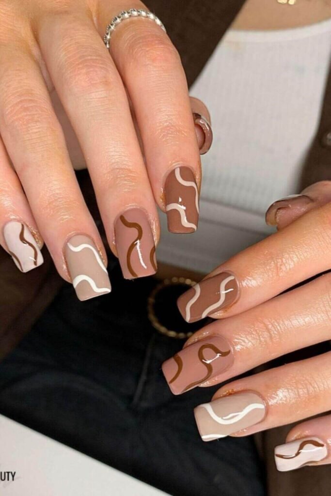 Different Shades of Brown Nails