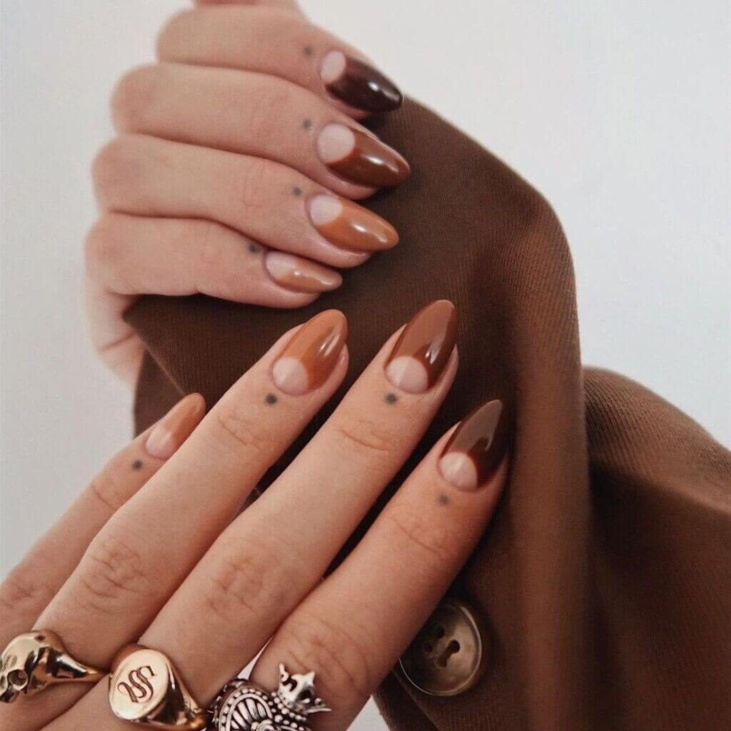 Different Shades of Brown Nails