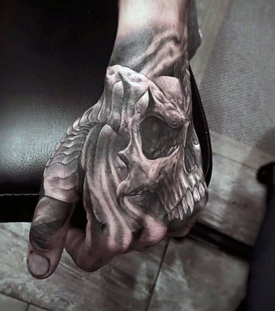 Hand Tattoos Skull