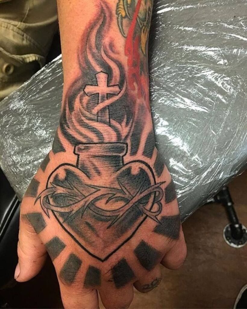 Heart Tattoo on Hand