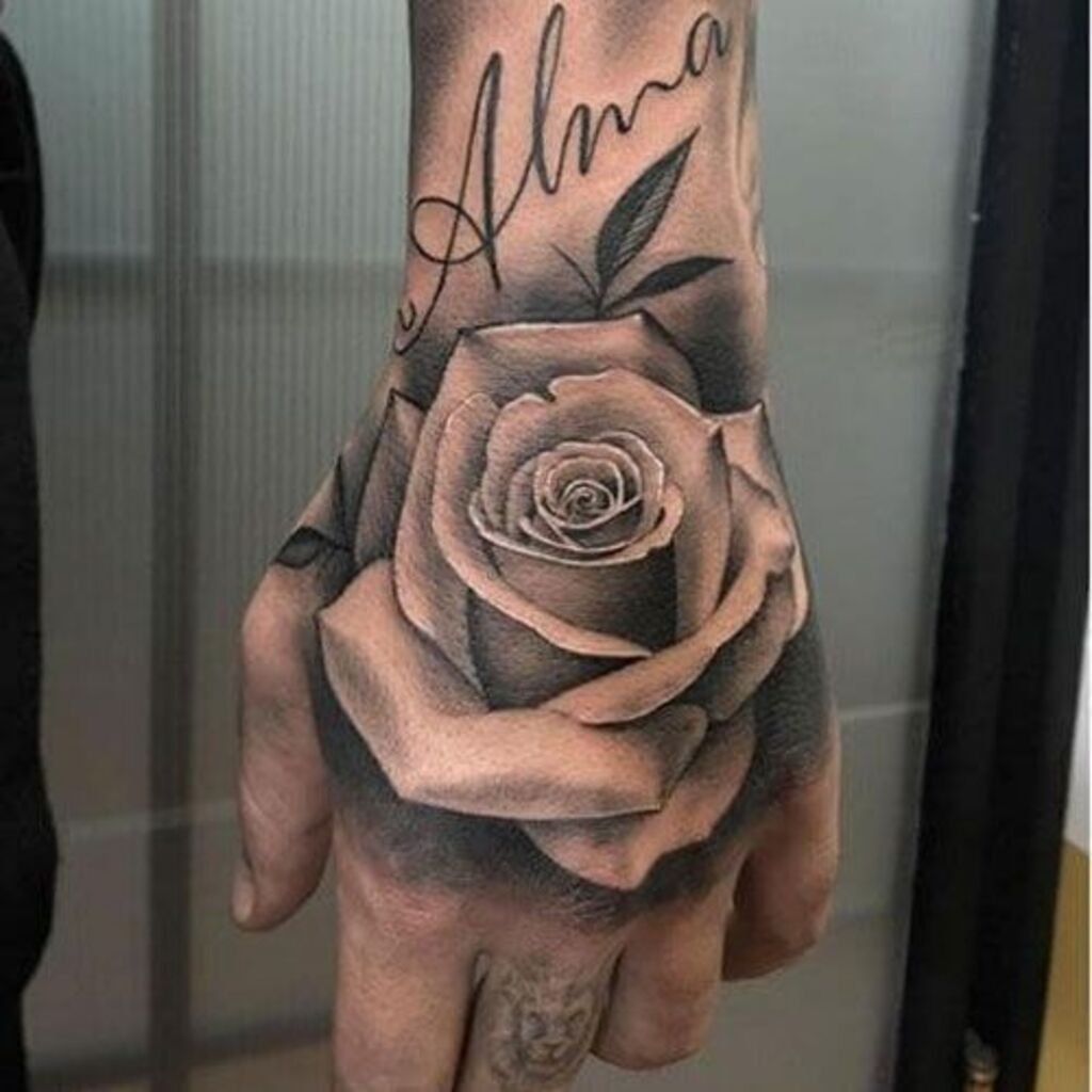 Rose Tattoos on Hand