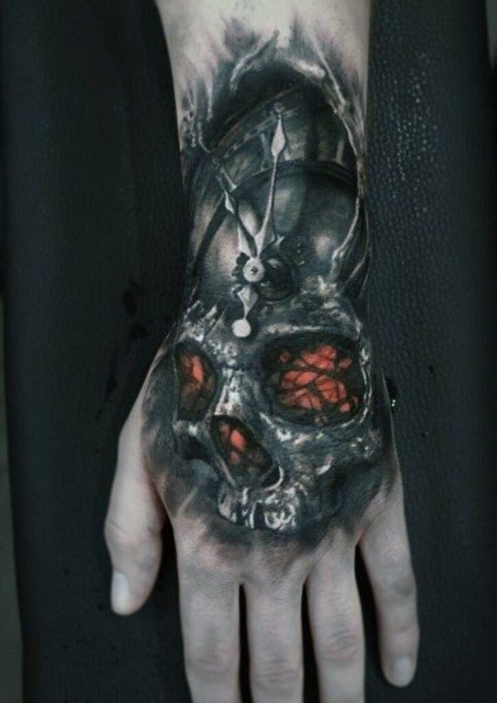 Tattoo of a Gothic hand